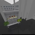 Spacious Government Service Hall With Bright Lighting Reception Desk Logos Green Plants And Large Windows