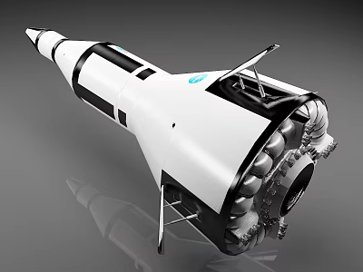 heavy rocket spacecraft 3d model heavy rocket spacecraft 3d model