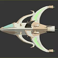 Modern Spaceship Spacecraft 3d model