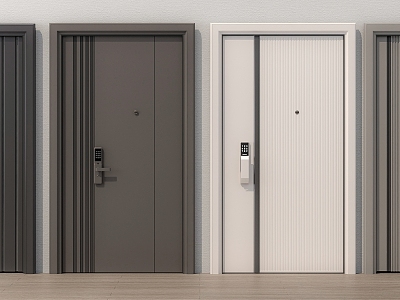 Modern security door single door model