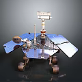 Advanced Planetary Rover With Solar Panels Robotic Arm And Wheels For Space Exploration