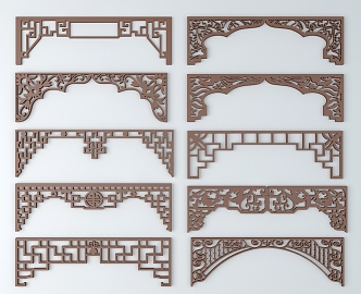 Chinese Style Hanging Ancient Pattern 3d model