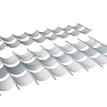 Elegant Modern Ceiling Drapery With Layered Wavy Fabric Design For Interior Decoration