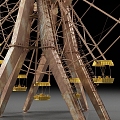 Ferris wheel rides 3d model