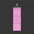 Pink And Orange Metal Trailer Frame Structure With Wheels Equipment