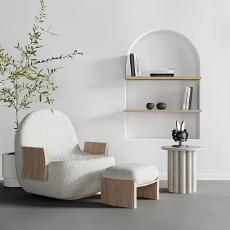 Modern Single Sofa Chair 3d model
