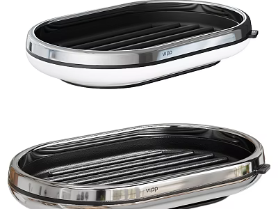 VDP Electric Grill Pan With Stainless Steel Body Oval Design For Home Cooking 3d model