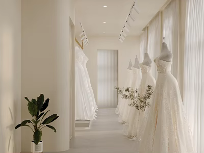 Modern Wedding Photography Shop Model 3d model