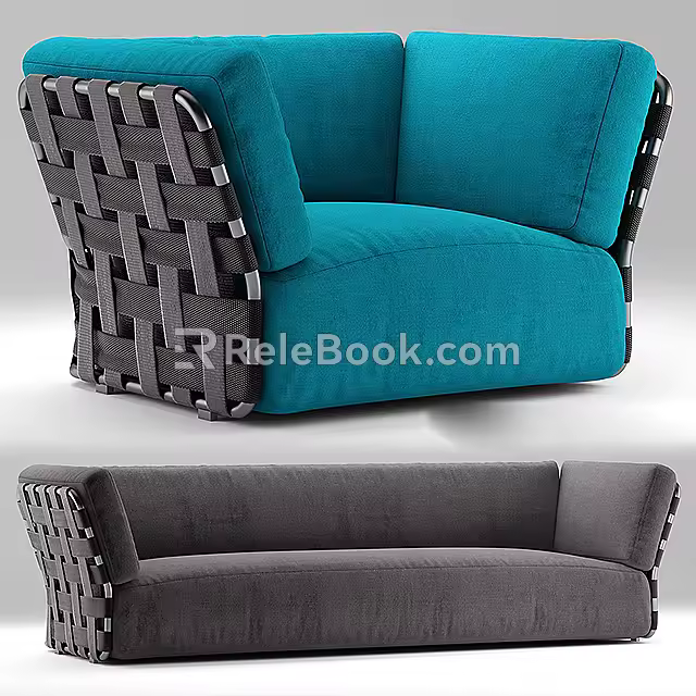 Combination sofa 3d model
