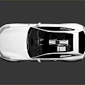White Ferrari Sports Car Featuring Black Roof Hatchback Design And Black Wheels