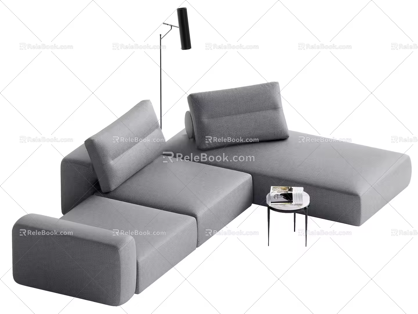 Modern Multiplayer Sofa Corner Sofa 3d model