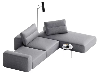 Modern Multiplayer Sofa Corner Sofa 3d model