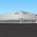 Modern Commercial Complex Architectural Design With Metallic Facade And Large Glass Windows