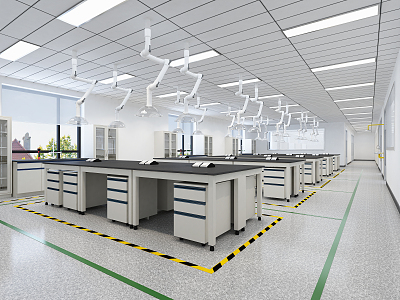 Modern Laboratory 3d model