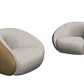 Modern single sofa 3d model