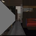 Japanese Style Restaurant Interior With Wooden Decor Warm Lighting And Bar Counter