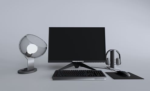 modern computer 3d model