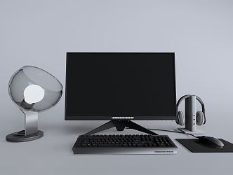 modern computer 3d model