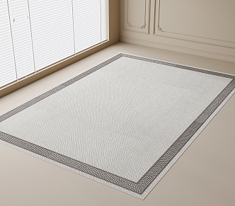 modern square carpet 3d model