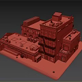 Modern Detached Villa With Multi Story Stone Red Brick Exterior And Flat Roof Design