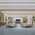 School Craft Workshop With Spacious Bright Interior Wooden Shelves And Worktables