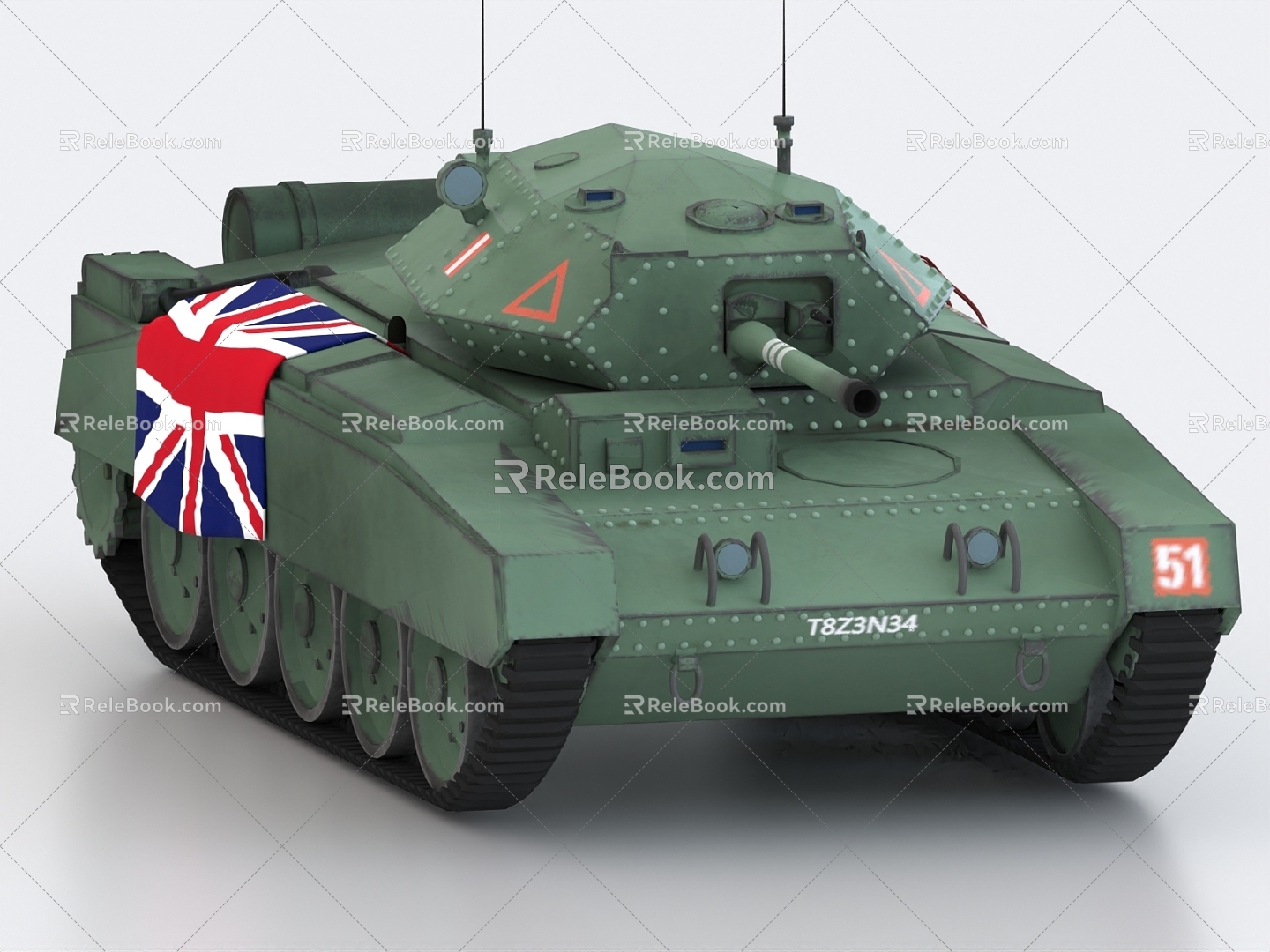 Crusader MK3 Crusader Tank 3d model