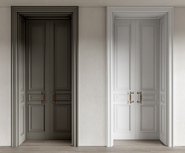 Jane ou double door 3d model