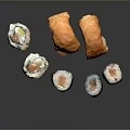 Colorful Fresh Sushi Platter With Salmon Rolls Nigiri And Assorted Ingredients