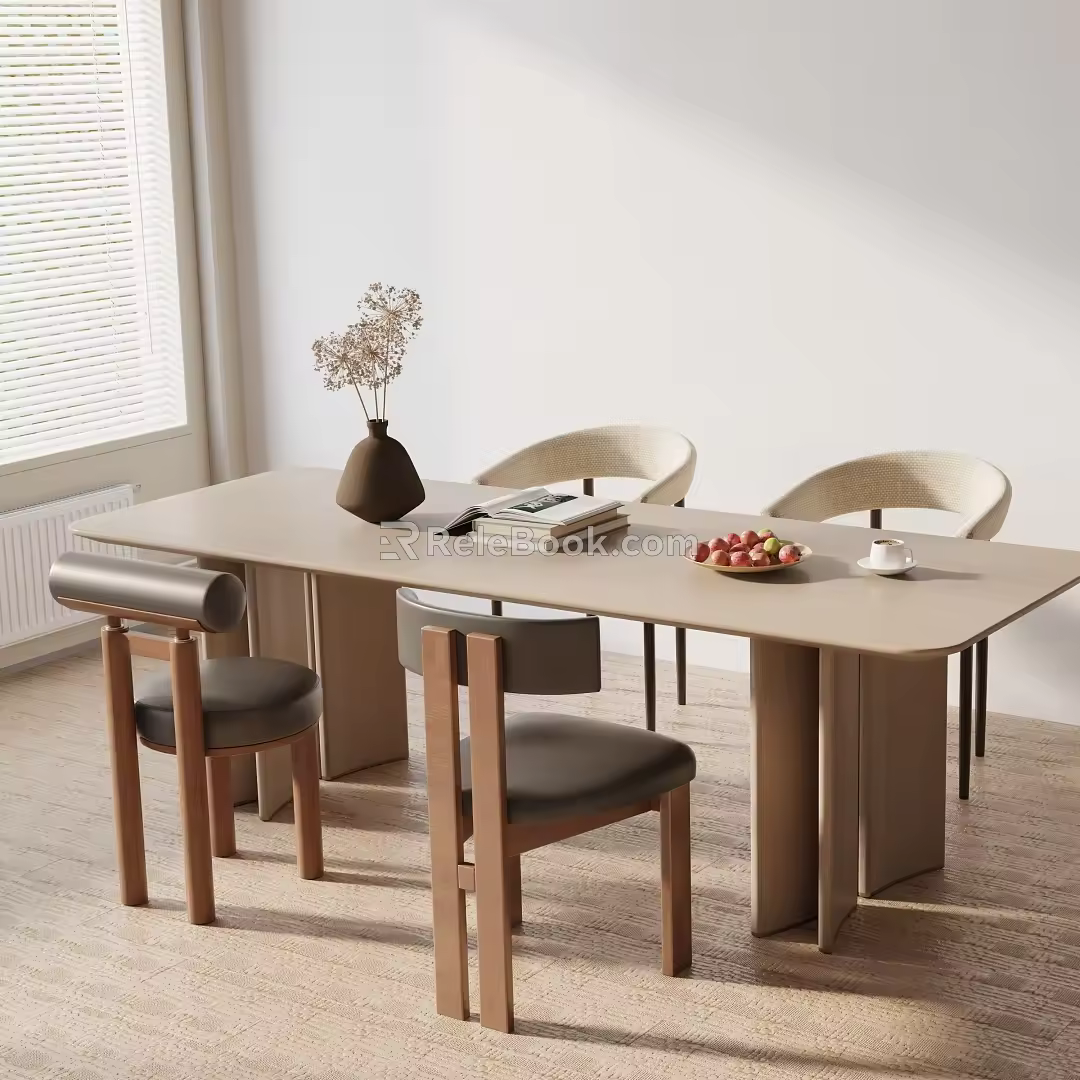 Modern table combination 3d model