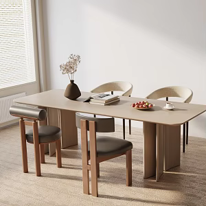 Modern table combination 3d model