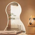 Elegant SPA Room Interior With Massage Bed Beauty Equipment Skincare Products And Green Plants