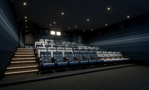 Modern Cinema Hall 3d model