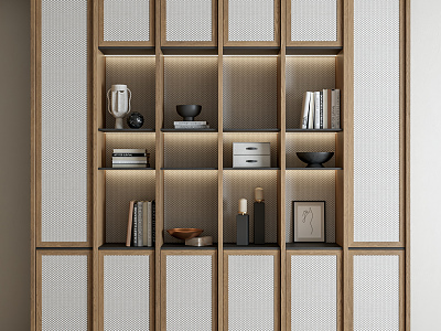 Quiet bookcase bookshelf model