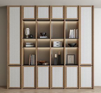 Quiet bookcase bookshelf 3d model