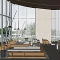 Sales office Modern reception area 3d model