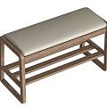 Modern Sofa Stool Changing Stool Bed End Stool Leather Stool Bench Shoe Changing Stool 3d model