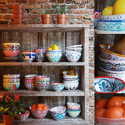 Ethnic Style Dishes Decorative Accessories Kitchen Supplies 3d model