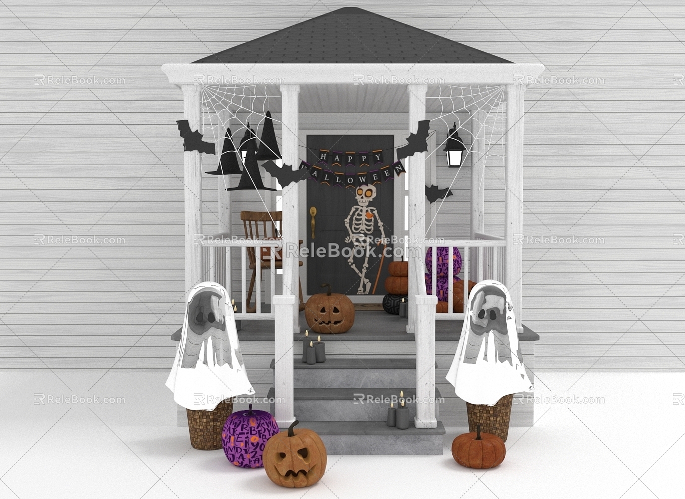 Halloween Decoration Pendant Pendant Pumpkin Ornaments Porch 3d model