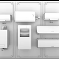 Variety Of Modern Household Electric Appliances Including Water Heater Air Conditioner And Heater