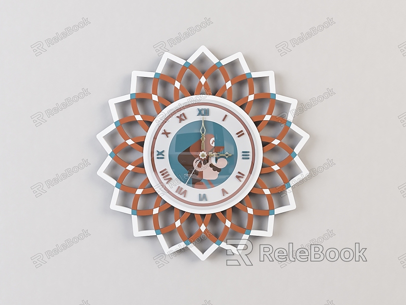 Modern clock cartoon children wall clock model