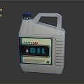 White Plastic Oil Container With SUPER BRO Brand And 2L Capacity