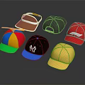 Assorted Colorful Baseball Caps With NY F1 Logos Propeller And Visor Style