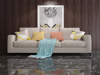Modern style leisure sofa 3d model