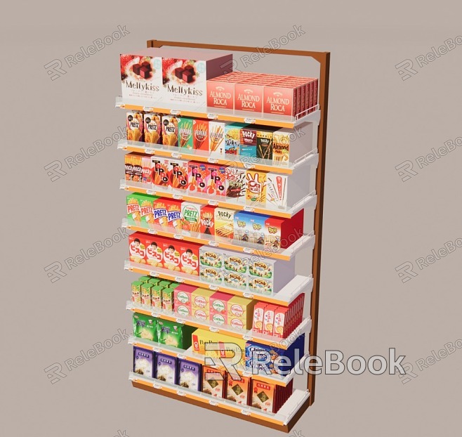 shelf food supermarket Nakajima model