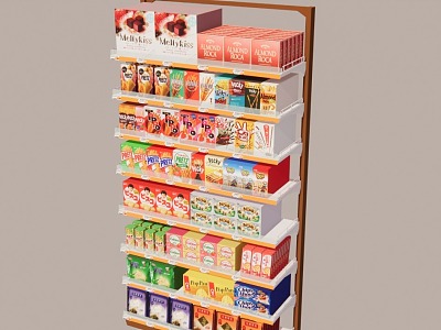 shelf food supermarket Nakajima model