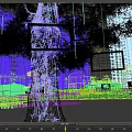 Garden Landscape With Vines Covered Tree Photo Frames Buildings Water Features And Flowers