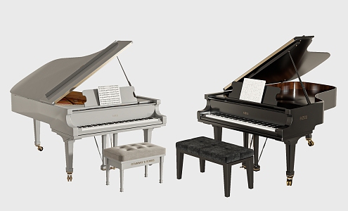 paint piano 3d model