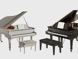 paint piano 3d model