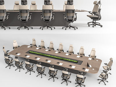 Modern Meeting Table and Chair Meeting Table and Chair Combination Office Chair model