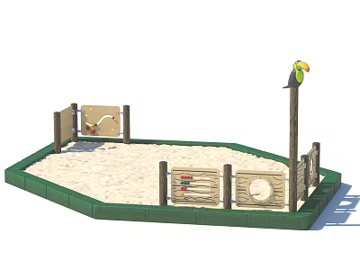 Amusement Park Children's Park Playground Beach Function Bezel Amusement Sick 3d model